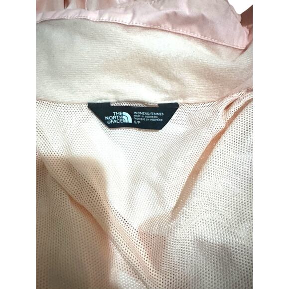 The North Face Pink Hooded Rain Jacket Windbreaker Sz S - Picture 8 of 8